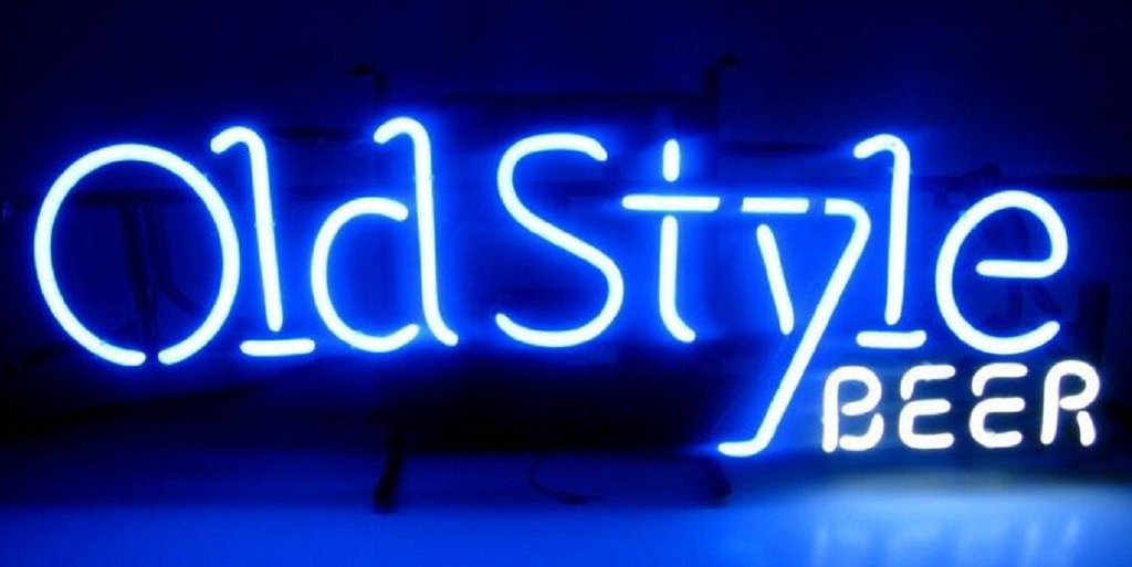 Old Style Beer Text Neon Sign
